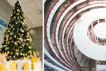 Xịn như Kinh tế Quốc dân: Dựng không gian checkin Noel sang như khách sạn bên trong toà nhà thế kỷ 96.000 m2 với 17 thang máy!