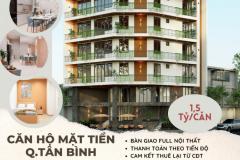 Cần bán căn hộ full nội thất 1,6 tỷ mặt tiền đường Phan Huy Ích, quận Tân Bình