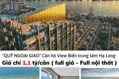 Giá chỉ 1,1 tỷ ( Full giá - Full nội thất 5* ) Tầm view nhìn ra Vịnh Hạ Long - Bến du
