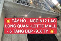 ???? TÂY HỒ-NGÕ 612 LẠC LONG QUÂN - LOTTE MALL- 9.x TỶ ????