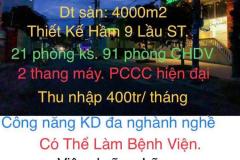 BÁN TÒA CHDV 1000M2 NGUYỄN VĂN QUÁ, Q12 – THU NHẬP 400TR/THÁNG