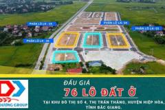 Đấu giá Khu dân cư số 4- TT Thắng- Hiệp Hoà- BG giá F0