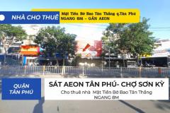 Cho thuê nhà  Mặt Tiền Bờ Bao Tân Thắng 96m² - NGANG 8M- GẦN AEON
