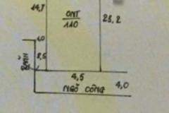 Hàng HOT FO dành cho ace đầu tư <br />
 Lô đất đẹp 110m2 full thổ cư 2 mặt thoáng <br />
 trung tâm