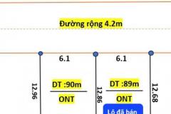 Bán lô đất mặt tiền 6,1m gần vành đai 4, View hồ đường rộng hơn 4m giá đầu tư