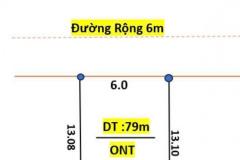 Bán đât Ông đình khoái châu diện tích 80m mặt tiền 6m đường trươc đất 6m giá đầu tư