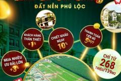 Suất đặc biệt 6 nền Giá tốt KDC Phú Lộc Đăk Lak, chiết khấu lên tới 14%