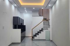 Nhà mới 3 tầng, nở hậu hẻm Âu Dương Lân P.Chánh Hưng P2Q8