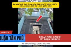 Bán nhà Trịnh Đình Trọng q.Tân Phú 60m²,2 TẦNG  - SÁT Q.TÂN BÌNH